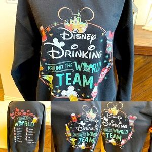 Disney Drinking Around The World Custom Epcot Sweatshirt